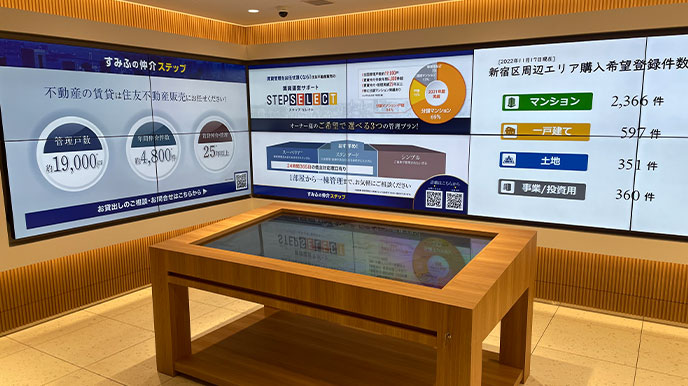 シティタワー名古屋久屋大通公園の店頭パネル&デジタルサイネージ